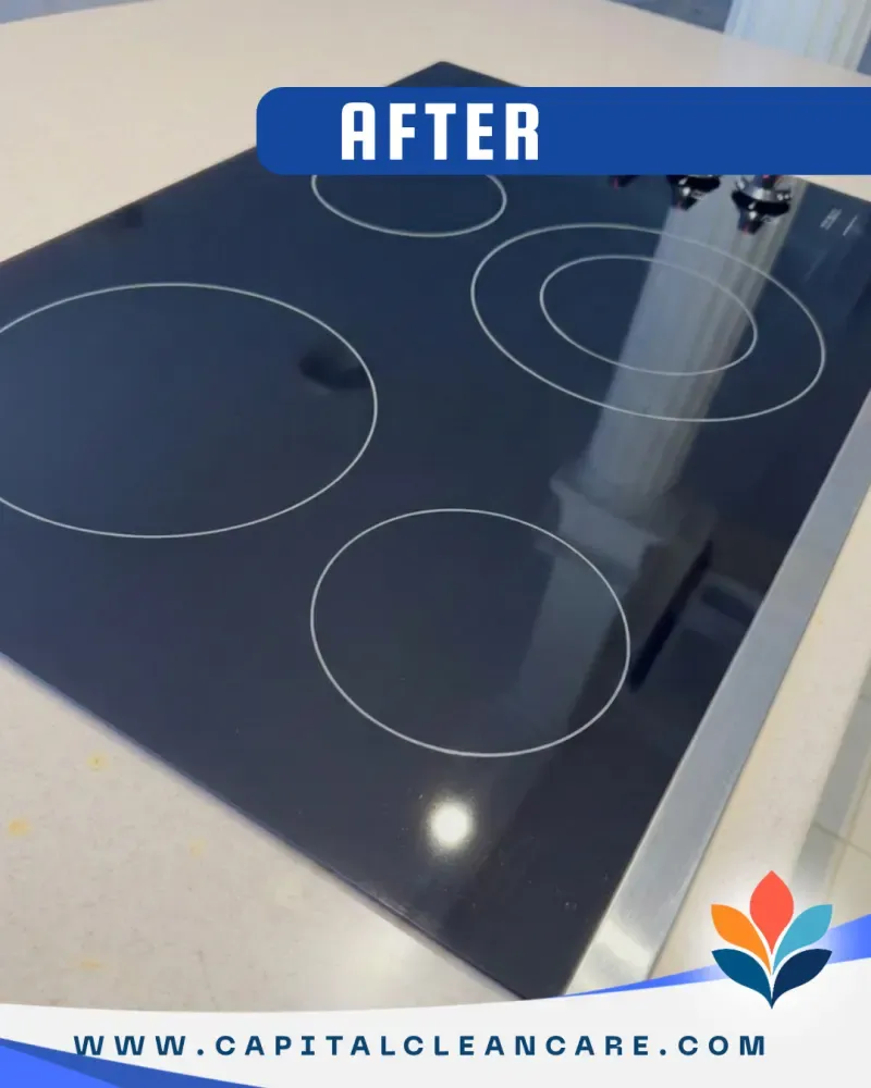 Stovetop after cleaning